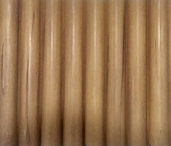 Fluted Louvers Wood Brown 8x0.33 Ft - C-20
