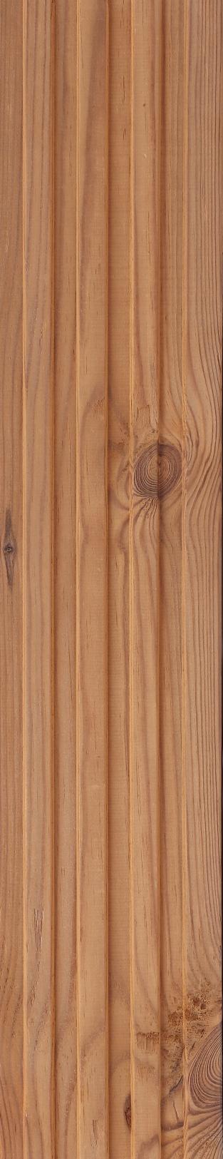 Fluted Louvers Wood Brown 8x0.41 Ft - Cd 4-Line