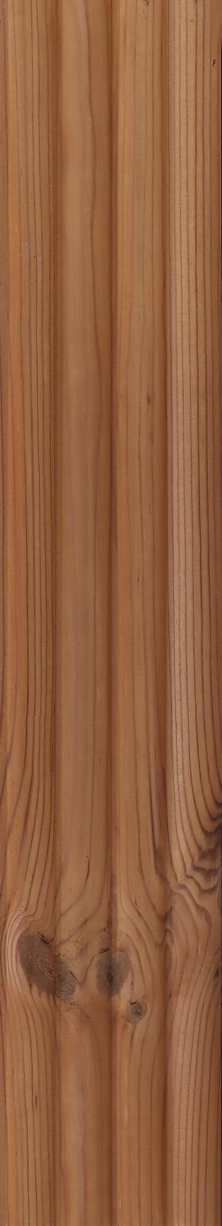 Fluted Louvers Wood Brown 8x0.41 Ft - Cd 4-U