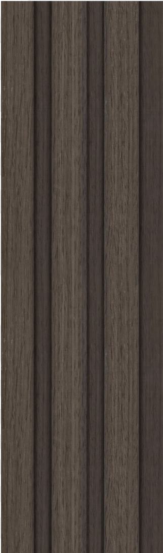 Wood Charcoal Louvers Brown 8x0.41 Ft - S5 169