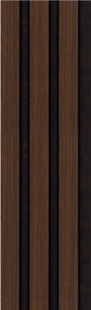 Wood Charcoal Louvers Brown 8x0.41 Ft - S5 171