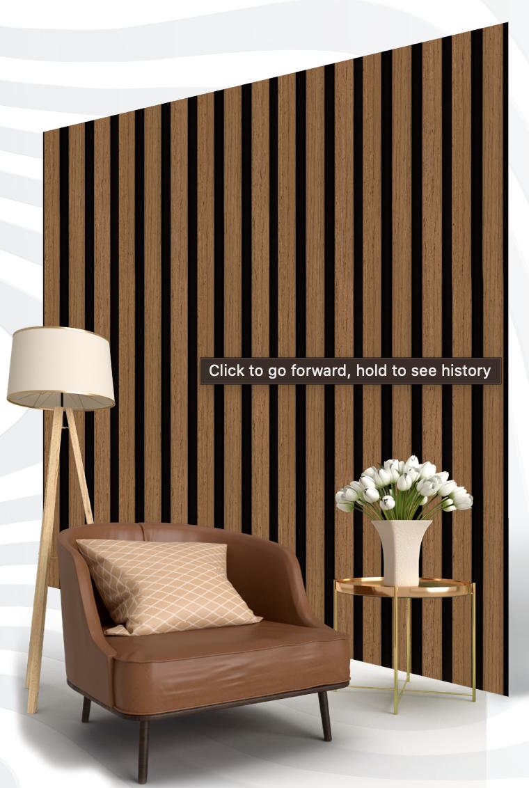 Wood Charcoal Louvers Brown 8x0.41 Ft - S5 172