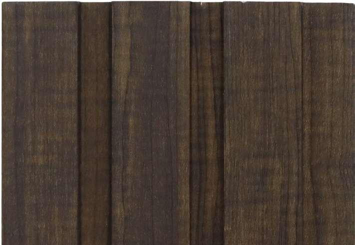 Wood Finish Brown Charcoal Louvers 9.5x0.37 Ft - Mrl 122