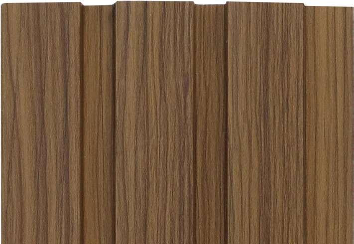 Wood Finish Brown Charcoal Louvers 9.5x0.37 Ft - Mrl 123