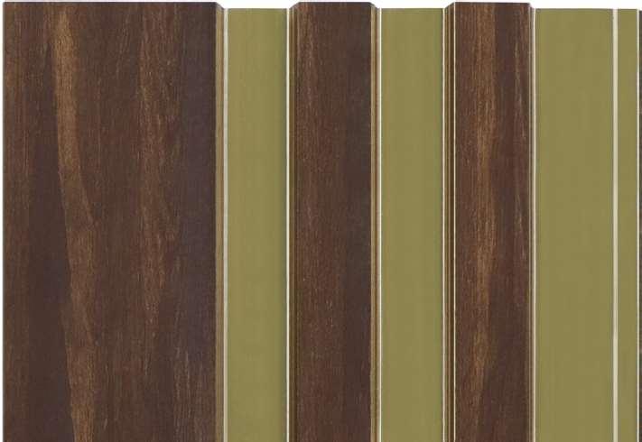 Wood Finish Brown Charcoal Louvers 9.5x0.39 Ft - Mrl 101