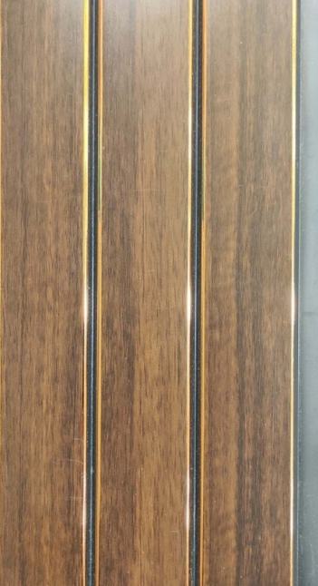 Brown Charcoal Louvers Wood 9.2x0.41 Ft - Cb 111
