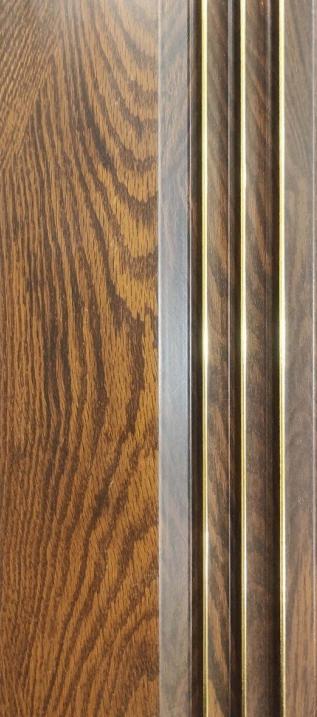 Brown Charcoal Louvers Wood 9.2x0.41 Ft - Cb 119