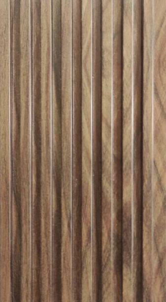 Brown Charcoal Louvers Wood 9.2x0.41 Ft - Cb 126