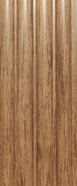 Brown Charcoal Louvers Wood 9.2x0.41 Ft - Cb 138