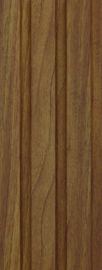 Wood Finish Brown Louvers 9.6x0.41 Ft - Mrl 130