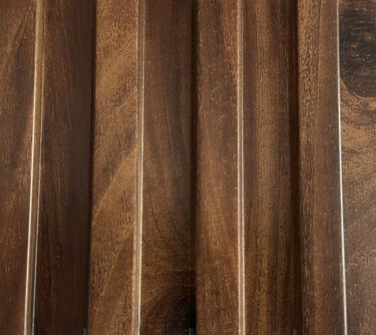 Wood Finish Brown Louvers 9.6x0.41 Ft - Mrl 192