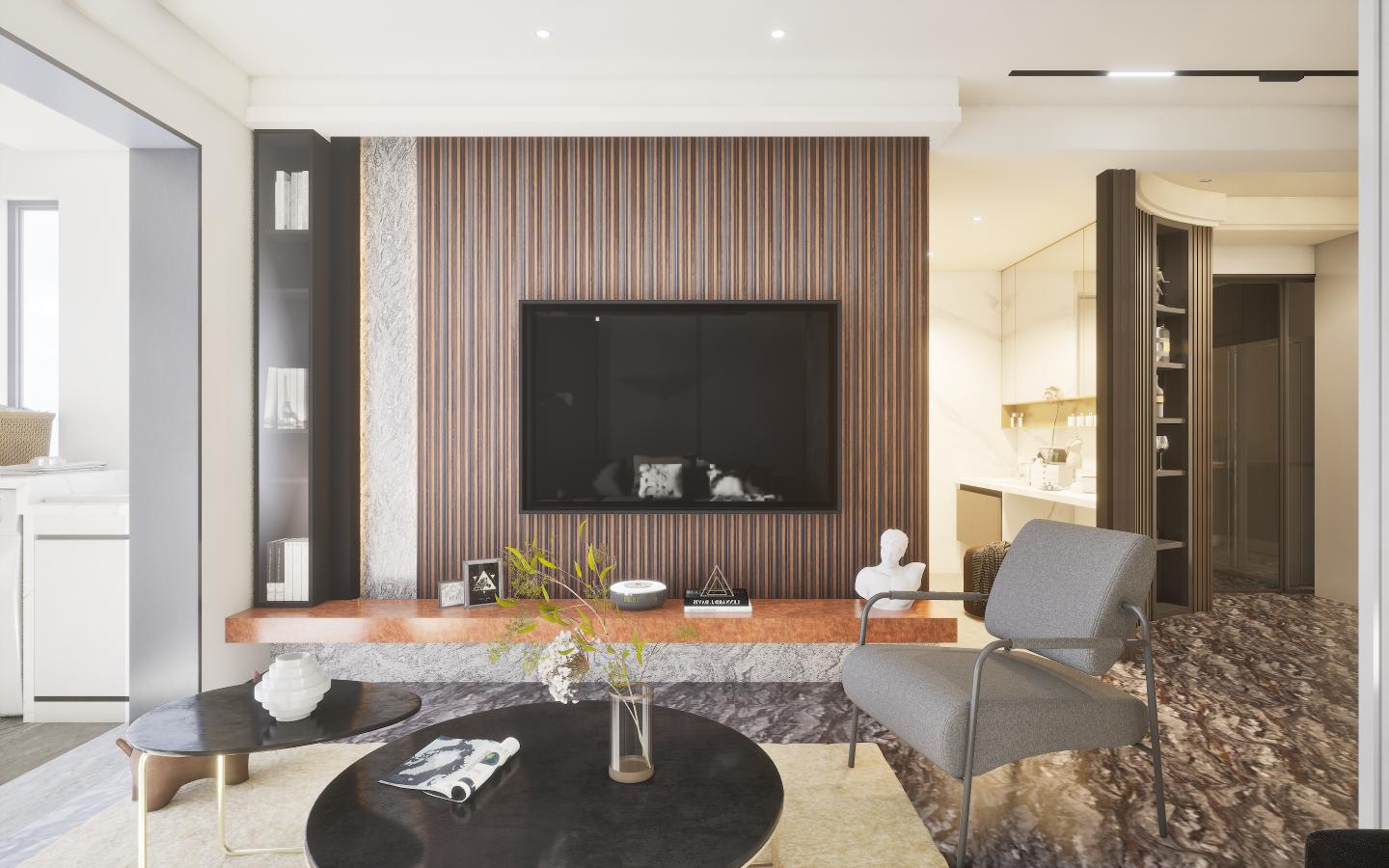 Leon 8 Ft X 5 Inch Panel Wood Louvers Wenge 8x0.41 - Sm 3175