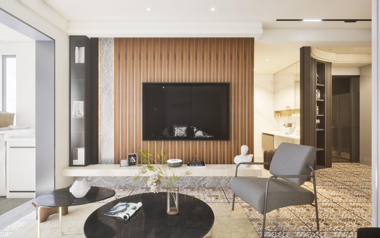 Leon 9.5 Ft X 5 Inch Panel Wood Louvers Brown 9.5x0.41 - Sm 6521