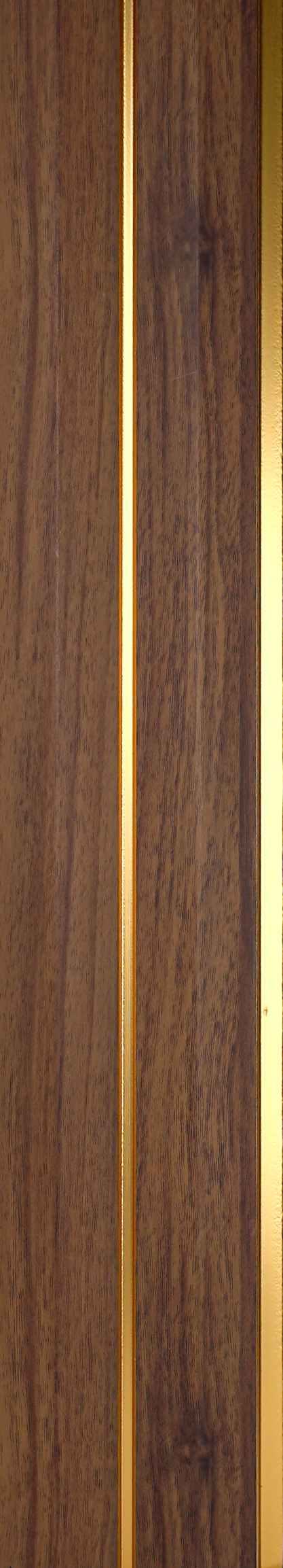 Leon 9.5 Ft X 5 Inch Panel Wood Louvers Brown 9.5x0.41 - Sm 6521