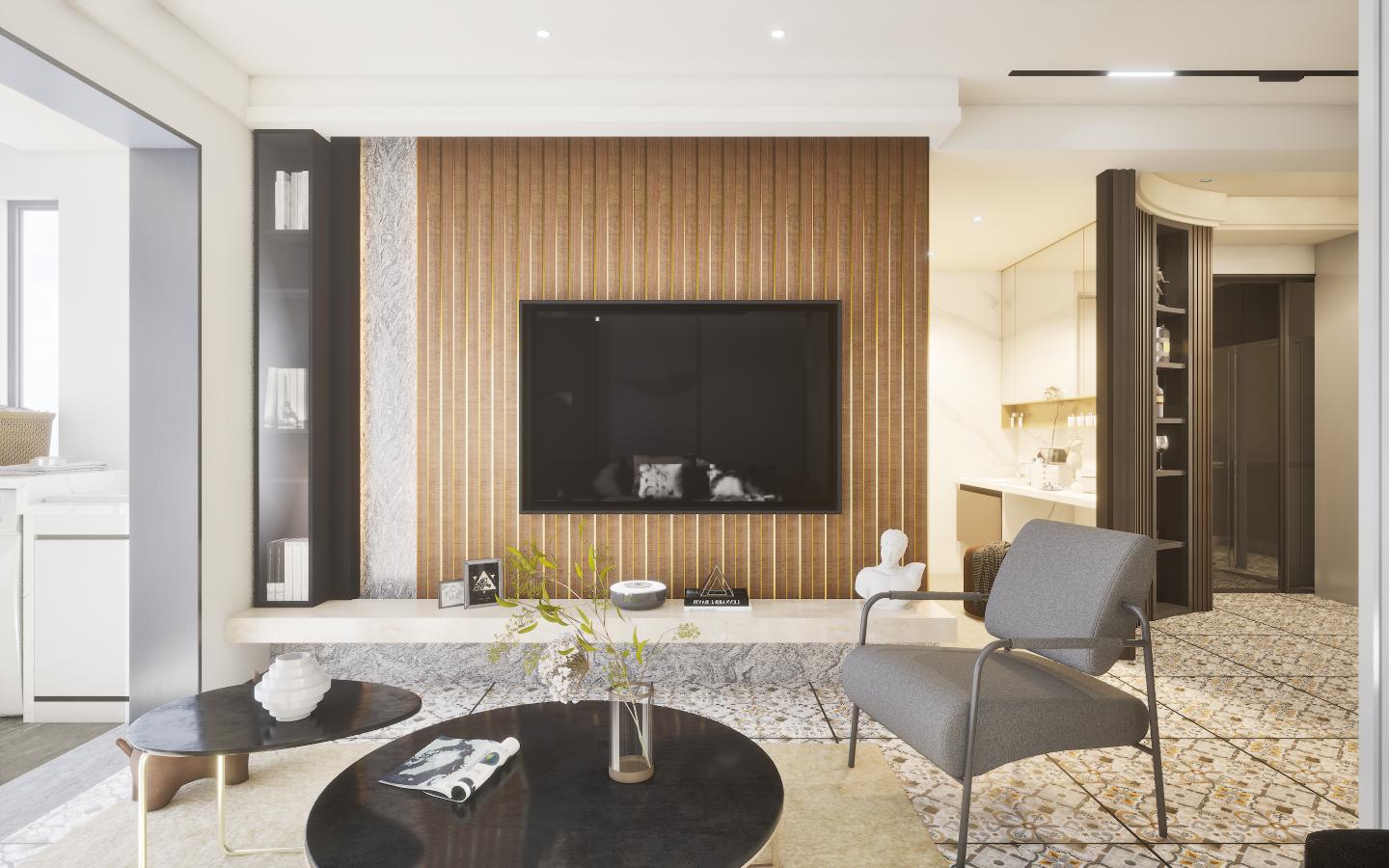 Leon 9.5 Ft X 5 Inch Panel Wood Louvers Brown 9.5x0.41 - Sm 6525