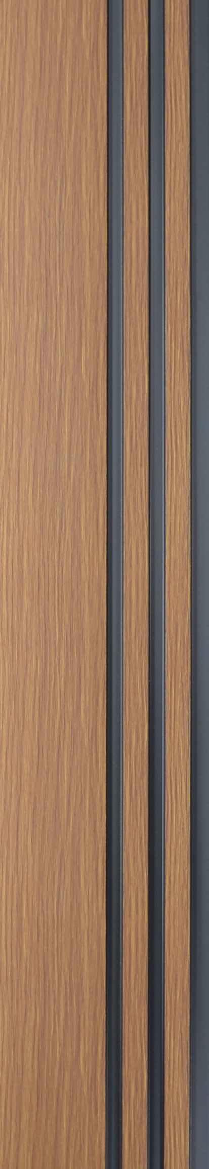 Leon 9.5 Ft X 6 Inch Panel Wood Louvers Brown 9.5x0.5 - Sm 6515