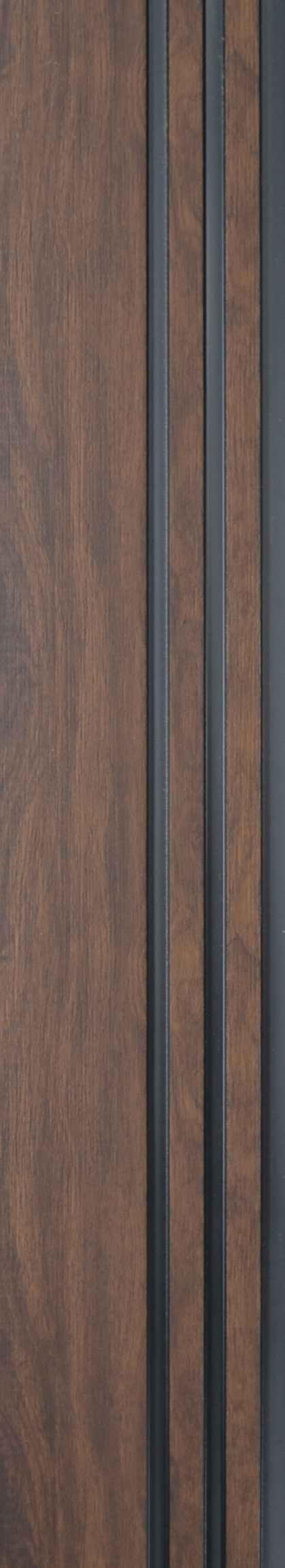 Leon 9.5 Ft X 6 Inch Panel Wood Louvers Wenge 9.5x0.5 - Sm 6516