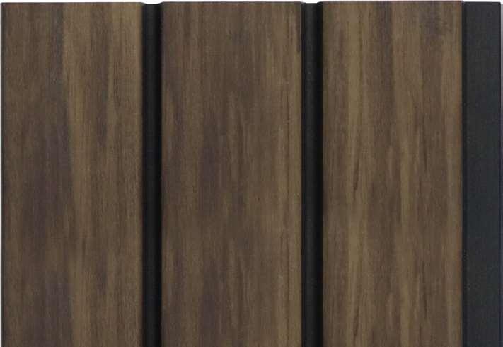 Wenge Charcoal Louvers Wood 9.5x0.4 Ft - Mrl 111