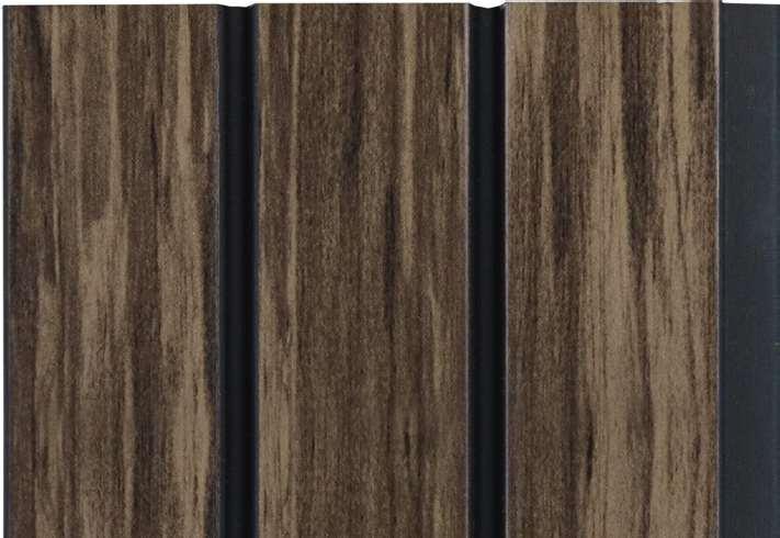 Wenge Charcoal Louvers Wood 9.5x0.4 Ft - Mrl 113