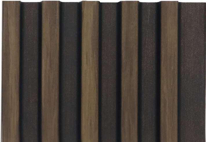 Wenge Charcoal Louvers Wood 9.5x0.4 Ft - Mrl 131