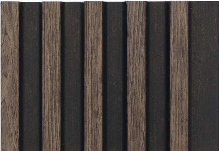 Wenge Charcoal Louvers Wood 9.5x0.4 Ft - Mrl 132