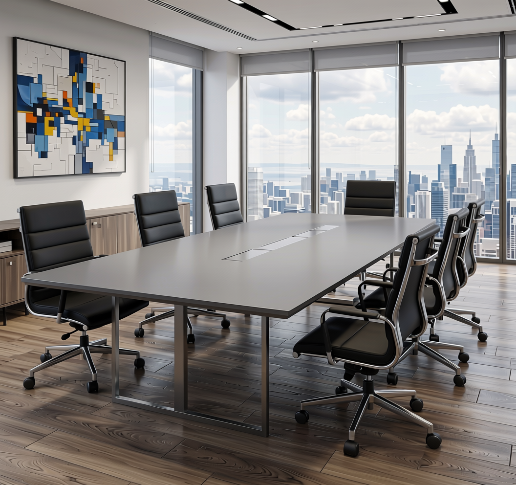 Plain Laminate 8x4 ft Metallic 0.8 mm - SPL 11 — application view in a modern office