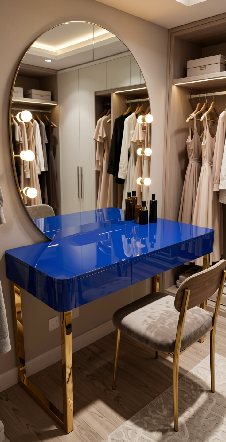 Sapphire 14120 Plain Colors Laminate 8*4 ft Mirror 1.5 mm - SAP-14120 — application view in a dressing room