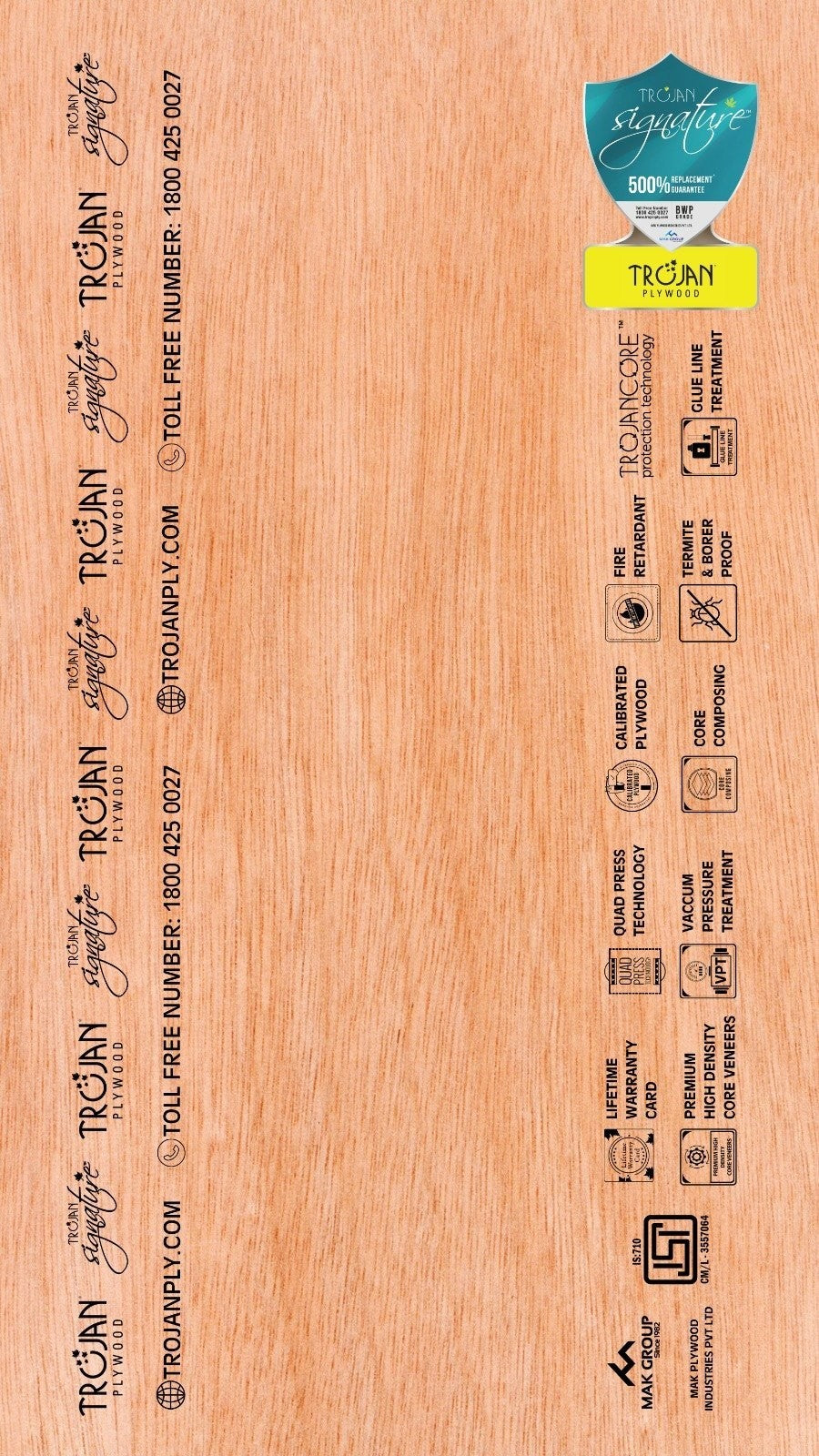 Trojan Signature BWP Plywood 8*4 ft 12 mm - TRJ-SIG-BWP-12