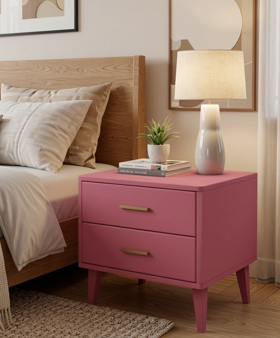 Plain Laminate 8x4 ft Matte 0.8 mm - 1261 TMT — application view in a serene bedroom