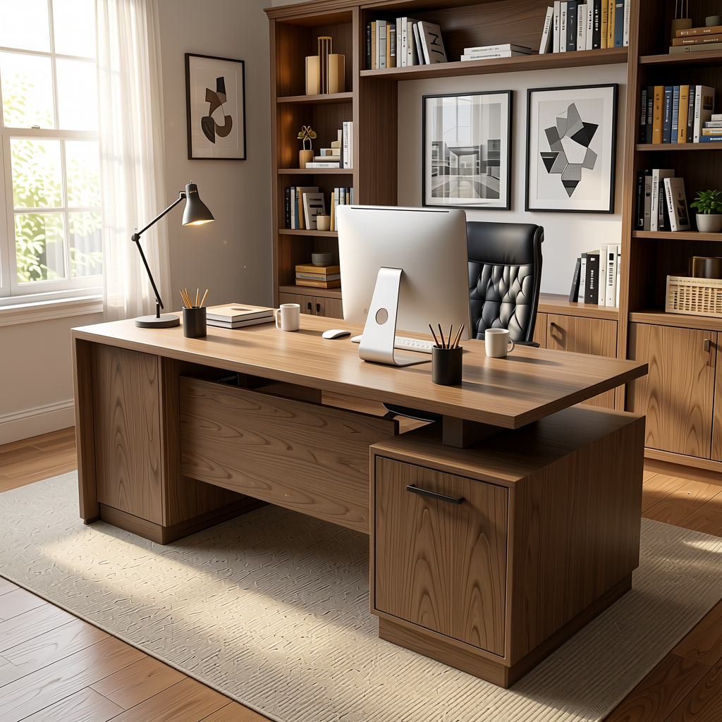 Fluted Laminate 8x4 ft Texture 1 mm - 202 MR — application view in a home office