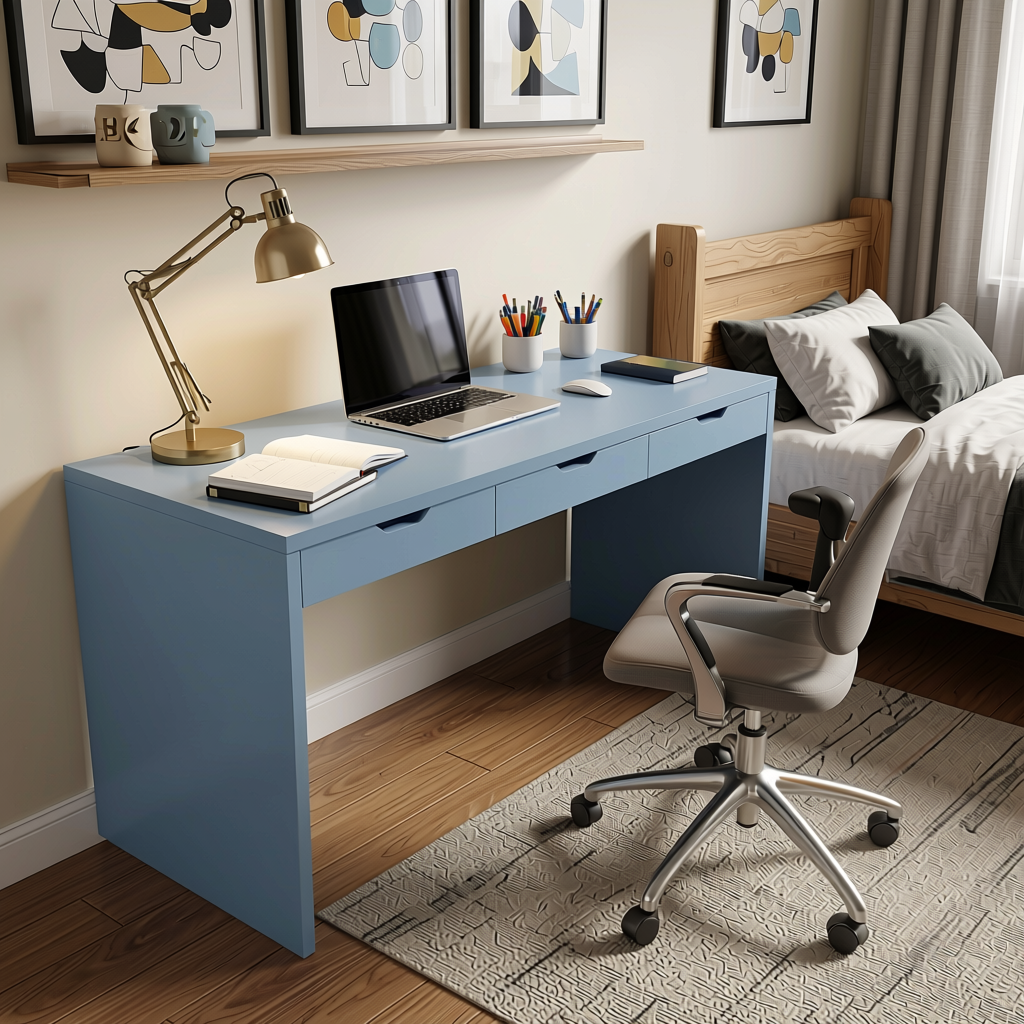 Fluted Laminate 8x4 ft Texture 1 mm - 285 BF — application view in a teen bedroom
