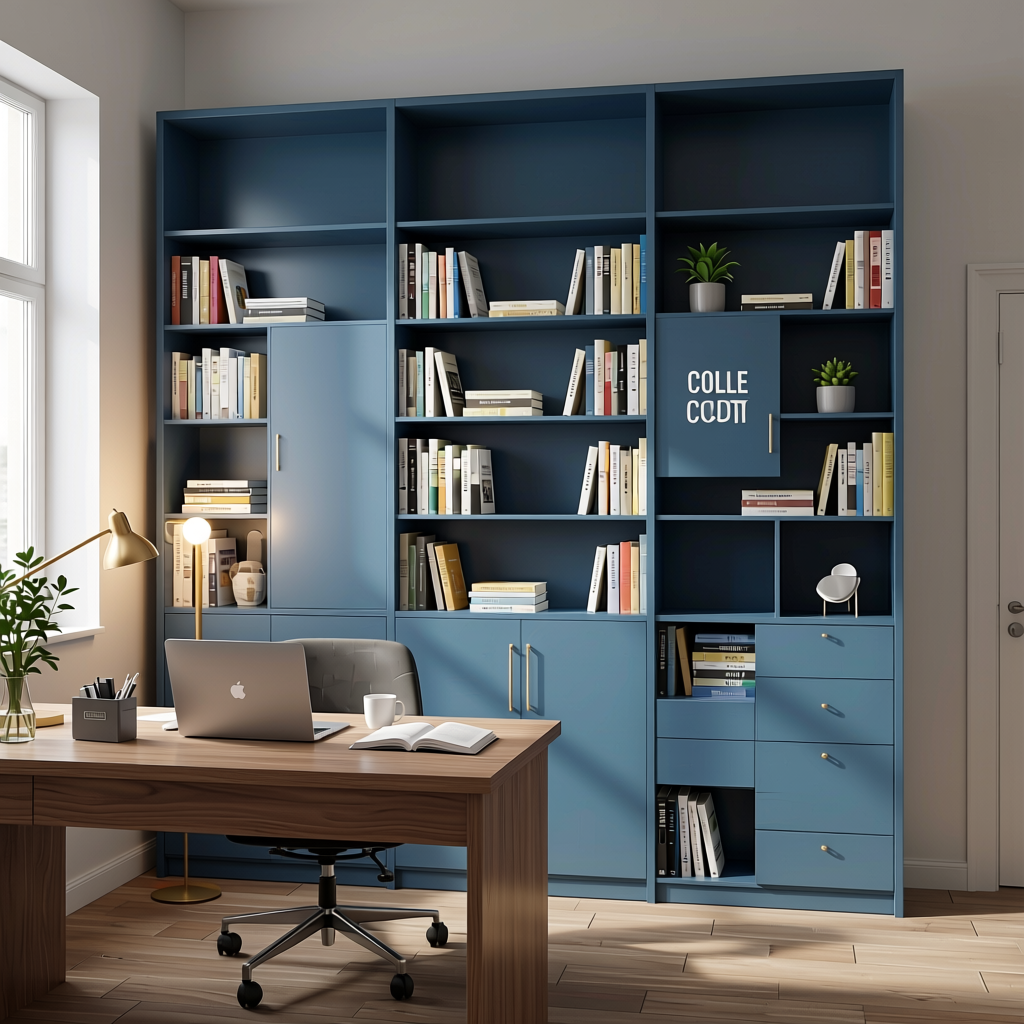 Wood Laminate 8x4 ft Texture 1 mm - 288 ZE — application view in a study room