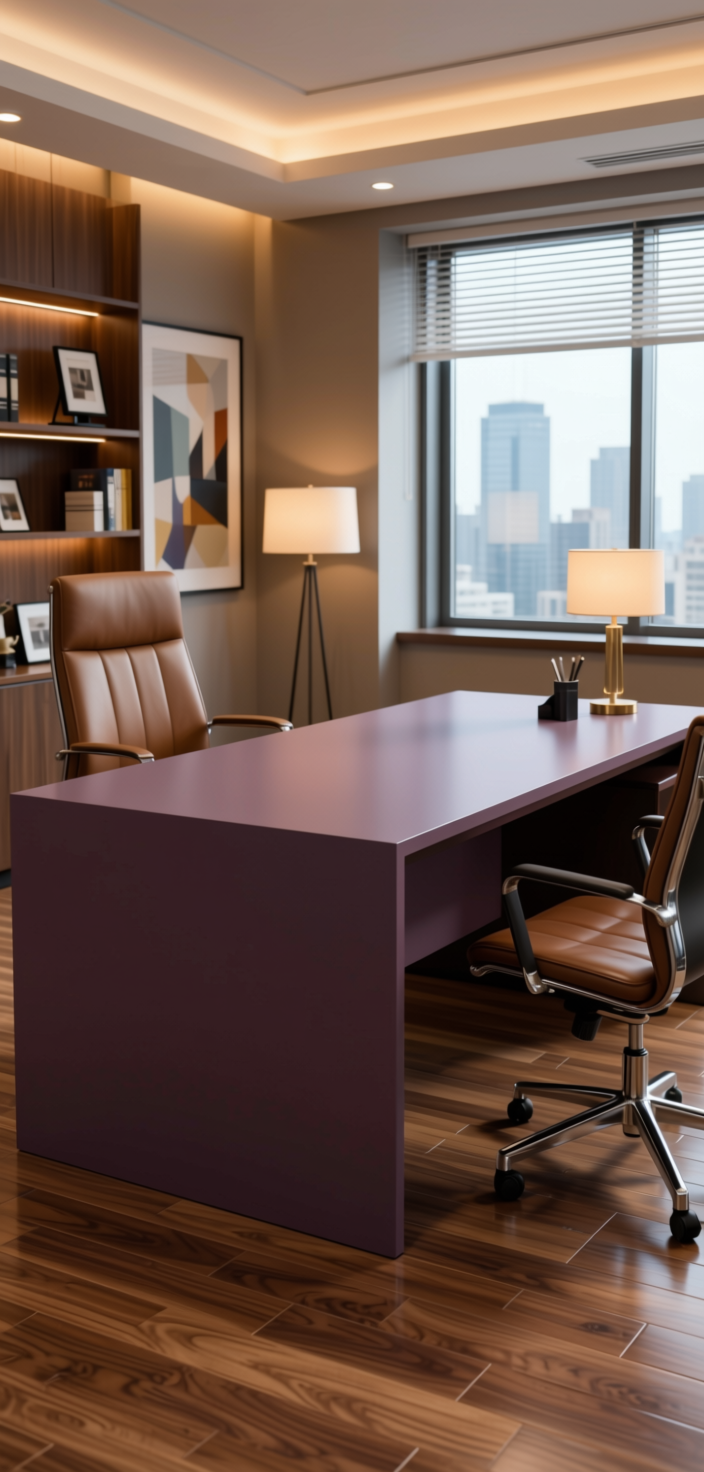 Wood Laminate 8x4 ft Texture 1 mm - 297 ZE — application view in a office