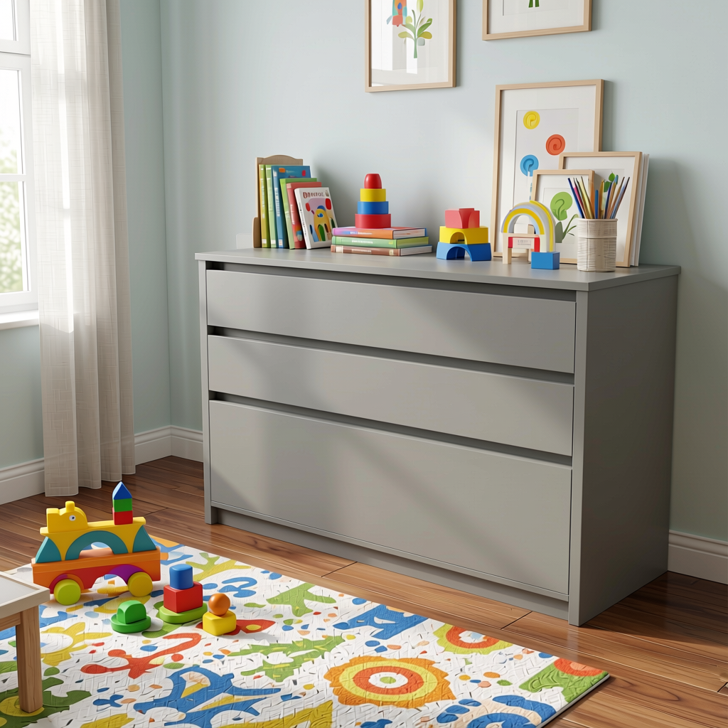 Fluted Laminate 8x4 ft Texture 1 mm - 298 KK — application view in a playroom