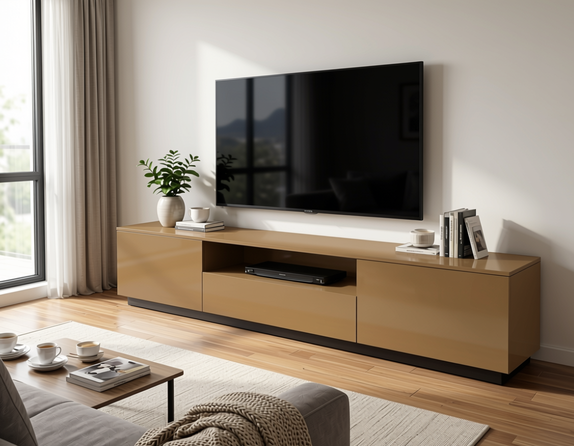 Colorado Plain Laminate 8x4 ft High Gloss 1 mm - 1983 SHG — application view in a living room