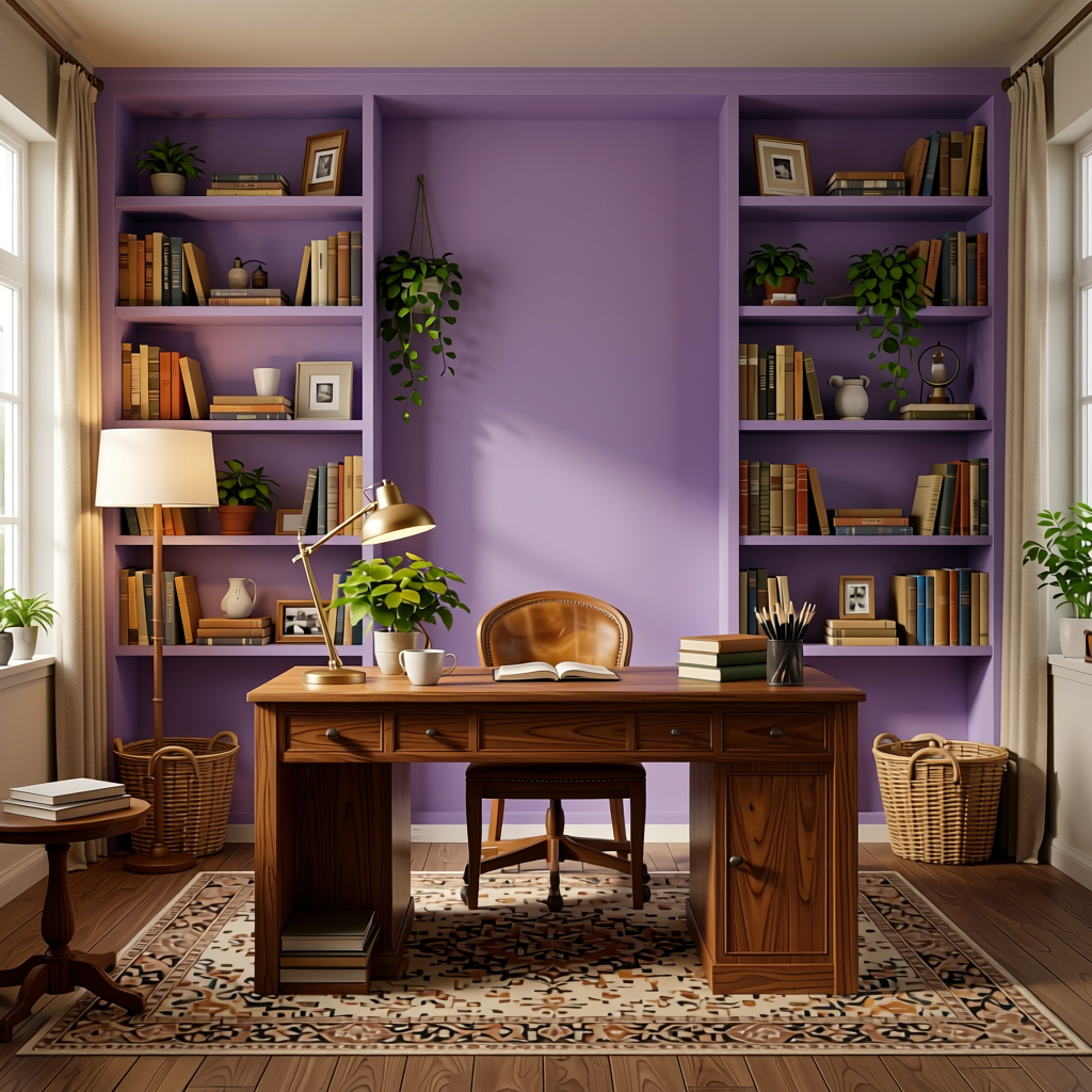 Fluted Laminate 8x4 ft Texture 1 mm - 293 BF — application view in a cozy study