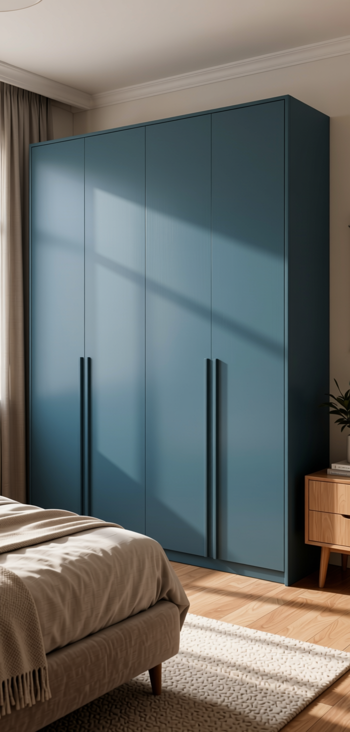 Wood Laminate 8x4 ft Texture 1 mm - 288 ZA — application view in a bedroom